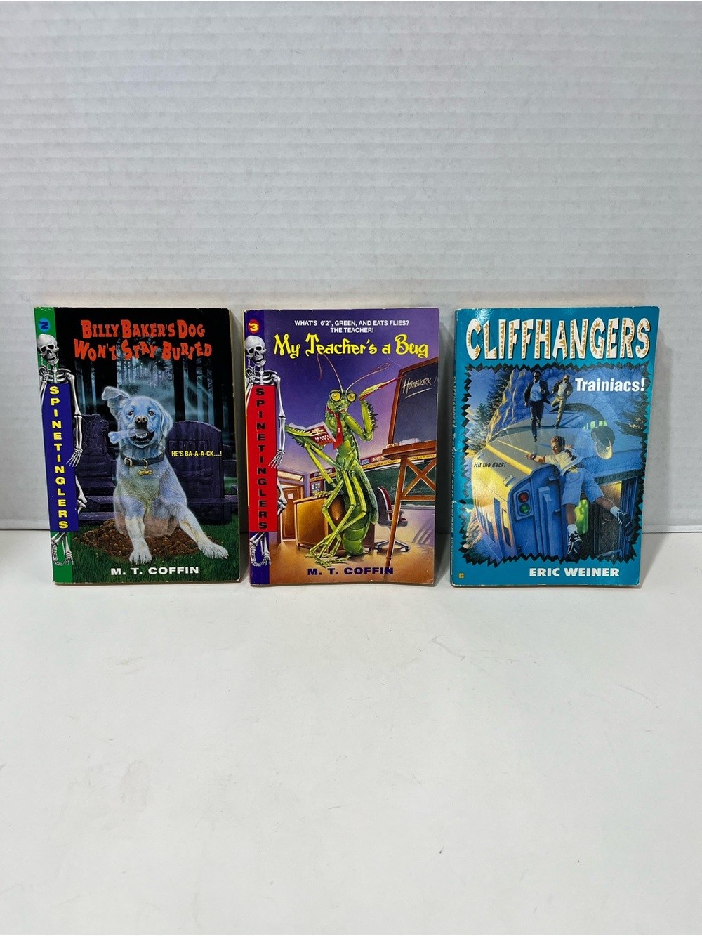 Vintage youth books by M. T. Coffin and Eric weiner spinetinglers cliffhangers